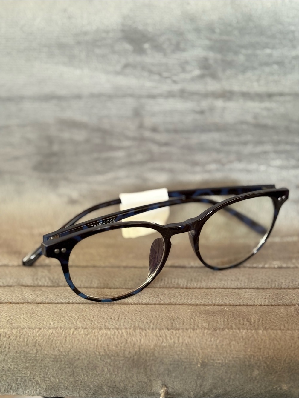 Cambridge Round Tortoiseshell Blue light Eyeglasses